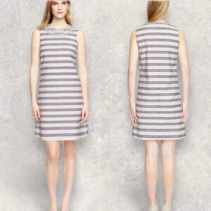 TORY BURCH KAYLIN Stripe Embellished Dress Size 2